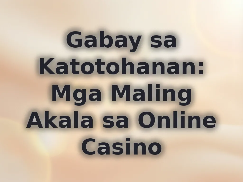 Casino myths guide